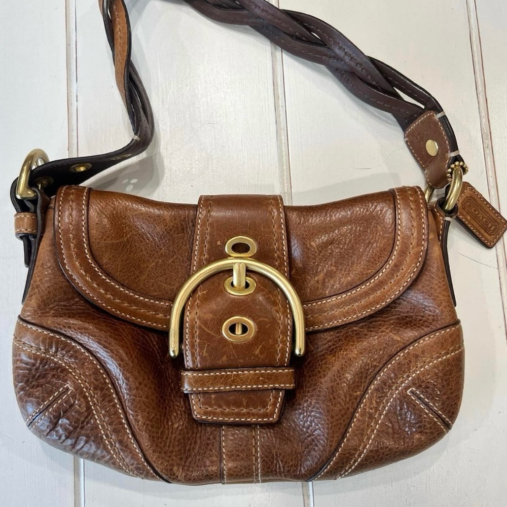 Coach Brown Leather Shoulder Bag